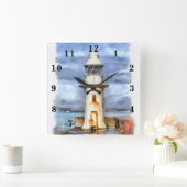 vuurtoren vierkante klok (Huis)