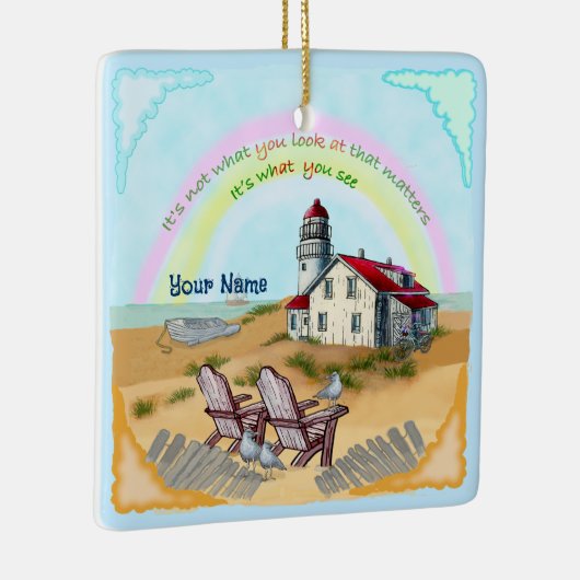 Vuurtoren Viewpoint Keramisch Ornament (Rechts)