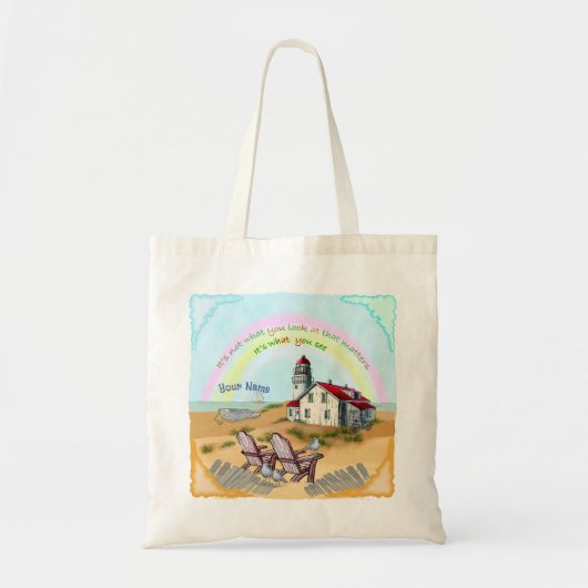 Vuurtoren Viewpoint Tote Bag (Voorkant)