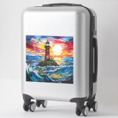 vuurtoren Vinyl Sticker (Koffer)