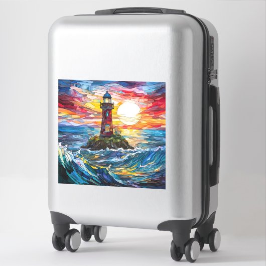 vuurtoren Vinyl Sticker (Koffer)