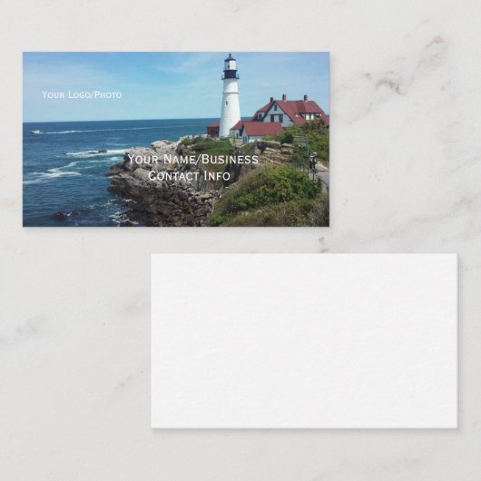 vuurtoren visitekaartje (Voorkant / Achterkant)