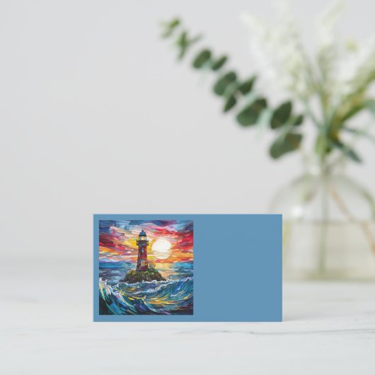 Vuurtoren Visitekaartjes (Staand voorkant)