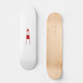 vuurtoren vlakke rode witte rode rode.png skateboard (Voorkant)