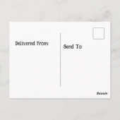 Vuurtoren volle maan lege rij boot briefkaart (Achterkant)