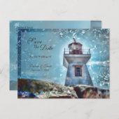 Vuurtoren voor de Blauwe Nautische Stekelkust Briefkaart (Voorkant / Achterkant)