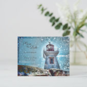 Vuurtoren voor de Blauwe Nautische Stekelkust Briefkaart (Staand voorkant)