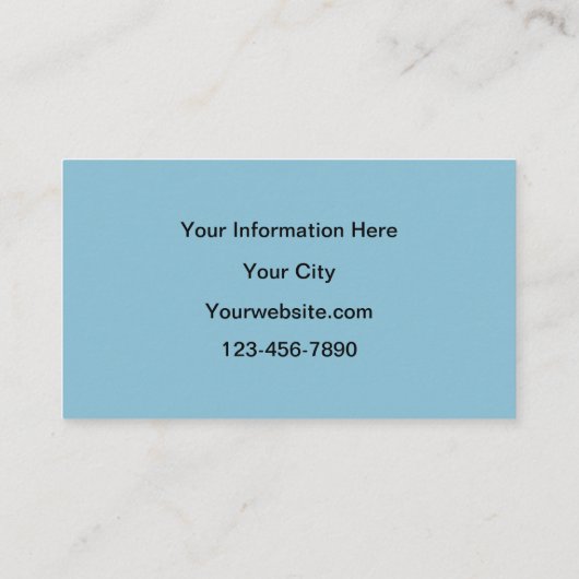 Vuurtoren voor de Blauwe Nautische Stekelkust Visitekaartje (Achterkant)