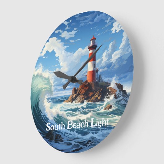 Vuurtoren voor de kust grote klok (Hoek)