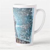 vuurtoren voor de Noordzee Latte Mok (Rechts)