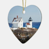  vuurtoren voor de oceaan, keramisch decoratief ornament (Links)