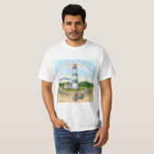Vuurtoren voor fietskeuze t-shirt (Voorkant volledig)