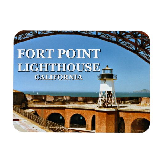vuurtoren voor fort, Californië Flex Magnet Magneet (Horizontaal)