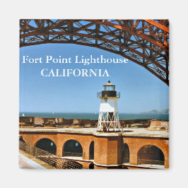 vuurtoren voor fort, Californië Magnet