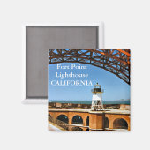 vuurtoren voor fort, Californië Magnet (Voorkant / Achterkant)