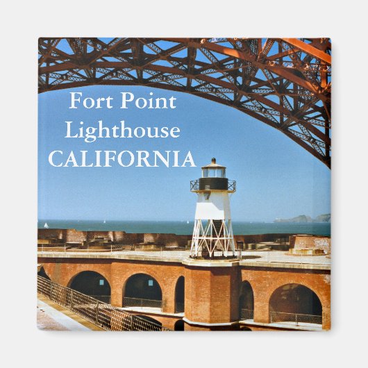 vuurtoren voor fort, Californië Magnet (Voorkant)