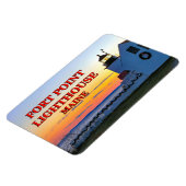 vuurtoren voor fort, Maine Flexi Magnet Magneet (Linkerzijde)