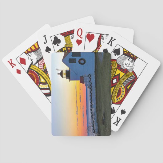 vuurtoren voor fort, Maine Pokerkaarten (Achterkant)