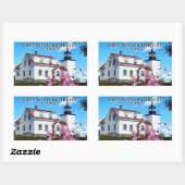 vuurtoren voor fort, Maine Rechthoekige Sticker (Vel)