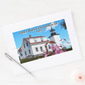 vuurtoren voor fort, Maine Rechthoekige Sticker (Envelop)