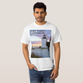vuurtoren voor fort, Maine T-Shirt (Voorkant volledig)