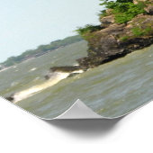 Vuurtoren voor gebruik in de baai poster (Hoek)