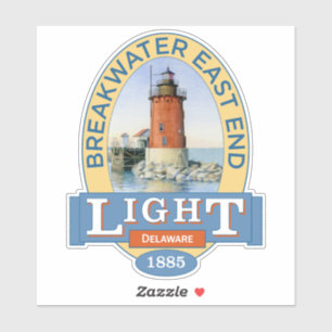 vuurtoren voor het oostelijk deel van het Breakwat Sticker