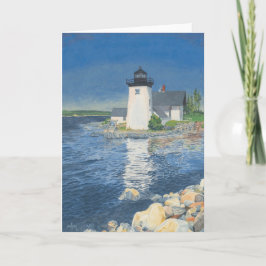 vuurtoren voor randpunten bedankkaart