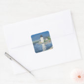 vuurtoren voor randpunten vierkante sticker (Envelop)