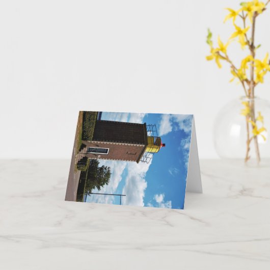 Vuurtoren voor scheepvaart in Willemstad Nederland Kaart (Gele Bloem)