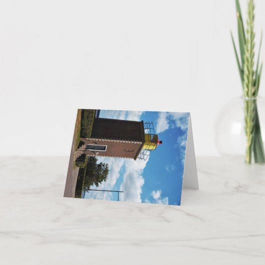 Vuurtoren voor scheepvaart in Willemstad Nederland Kaart (Voorkant)