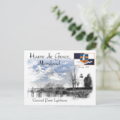 vuurtoren voor snoerpunten briefkaart (Staand voorkant)