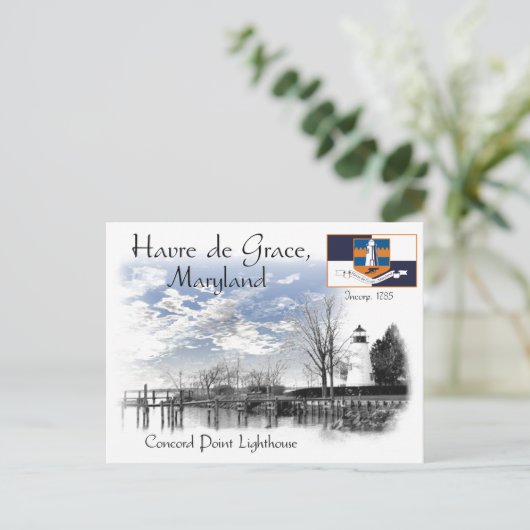 vuurtoren voor snoerpunten briefkaart (Staand voorkant)