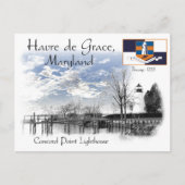 vuurtoren voor snoerpunten briefkaart (Voorkant)