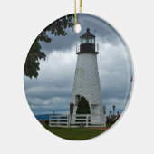 vuurtoren voor snoerpunten keramisch ornament (Links)