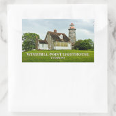 vuurtoren voor windmolens, Vermont-stickers Rechthoekige Sticker (Tas)