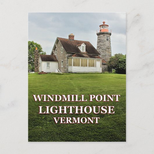vuurtoren voor windmollen, Briefkaart Vermont (Voorkant)