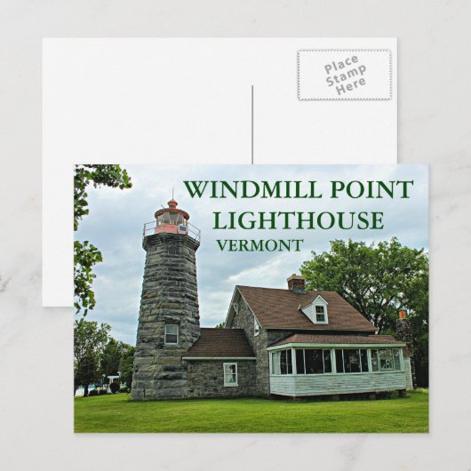 vuurtoren voor windmollen, Briefkaart Vermont (Voorkant / Achterkant)