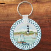 Vuurtoren voor zeilboten sleutelhanger (Voorkant)