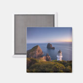vuurtoren | Vuurtoren Cape Brett Nieuw-Zeeland Magneet (Voorkant / Achterkant)