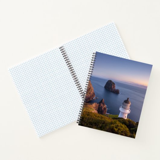 vuurtoren | Vuurtoren Cape Brett Nieuw-Zeeland Notitieboek (Binnen)