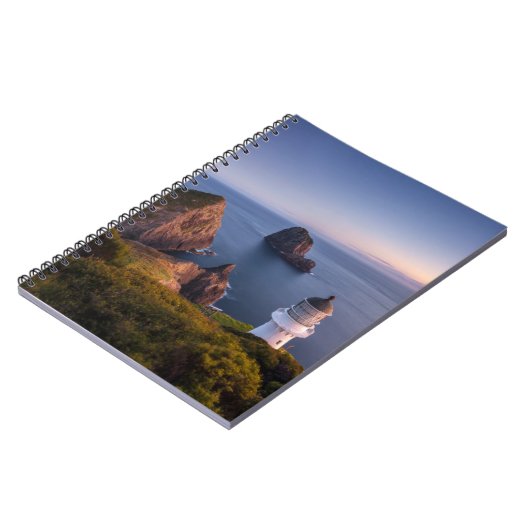 vuurtoren | Vuurtoren Cape Brett Nieuw-Zeeland Notitieboek (Linkerzijde)
