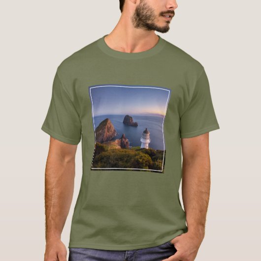 vuurtoren | Vuurtoren Cape Brett Nieuw-Zeeland T-shirt (Voorkant)