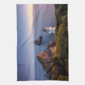 vuurtoren | Vuurtoren Cape Brett Nieuw-Zeeland Theedoek (Verticaal)