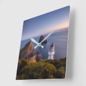 vuurtoren | Vuurtoren Cape Brett Nieuw-Zeeland Vierkante Klok (Hoek)