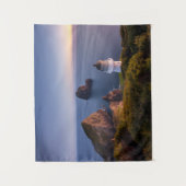 vuurtoren | Vuurtoren Cape Brett Nieuw-Zeeland Wandkleed (Voorkant)