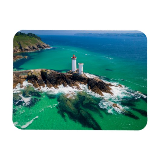 vuurtoren | vuurtoren Finistère Brest Bretagne Magneet (Horizontaal)