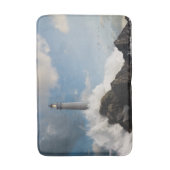 vuurtoren | Vuurtoren met drijfgolven Badmat (Voorkant Verticaal)