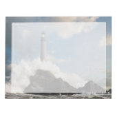 vuurtoren | Vuurtoren met drijfgolven Notitieblok (Voorkant)