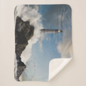 vuurtoren | Vuurtoren met drijfgolven Sherpa Deken (Voorkant)